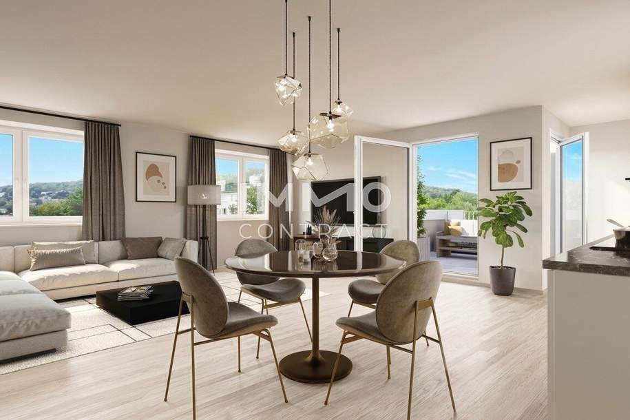 Großzügige 3 Zimmer mit Balkon in nachhaltigem Neubau! Jetzt mit Küchengutschein!, Wohnung-kauf, 295.100,€, 1140 Wien 14., Penzing