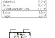 Attraktive 2-Zimmer-Neubauwohnung mit Balkon in Ruhelage