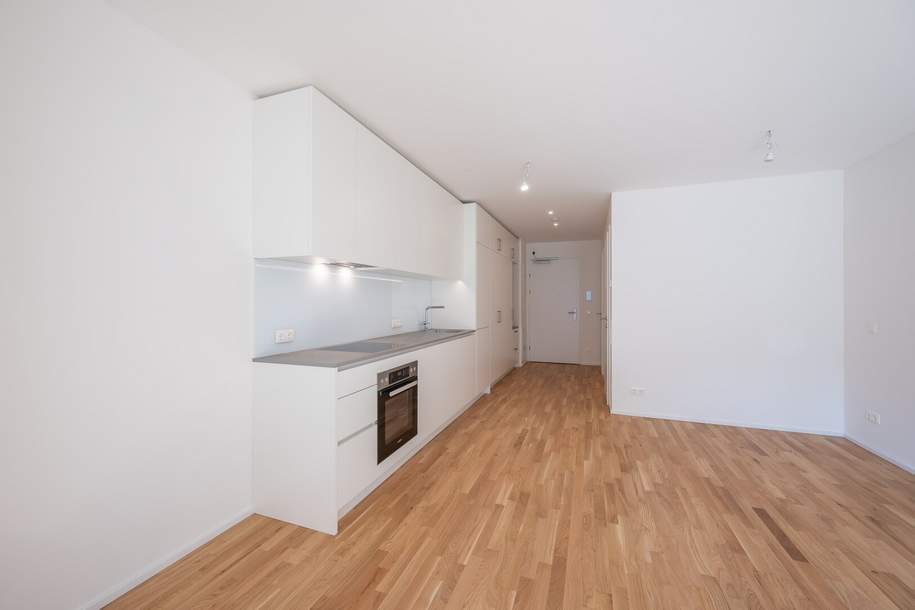 ASG IV-Qualitatives Wohnen in urbaner Lage: hochwertiger 1-Zimmer ERSTBEZUG mit Balkon! Provisionsfrei, Wohnung-miete, 931,22,€, 1120 Wien 12., Meidling