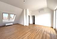 LUXURIÖSE DG-WOHNUNG MIT GROSSER TERRASSE UND KLIMAANLAGE NÄHE POSTSPORTPLATZ