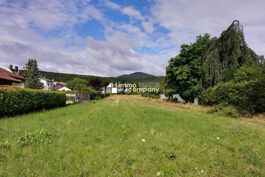 Baugrund mit Fernblick in die Weinberge: 1100 m² für Ihr Traumhaus in exklusiver Grünruhelage - 20 Minuten nach Wien, Grund und Boden-kauf, 697.000,€, 2504 Baden
