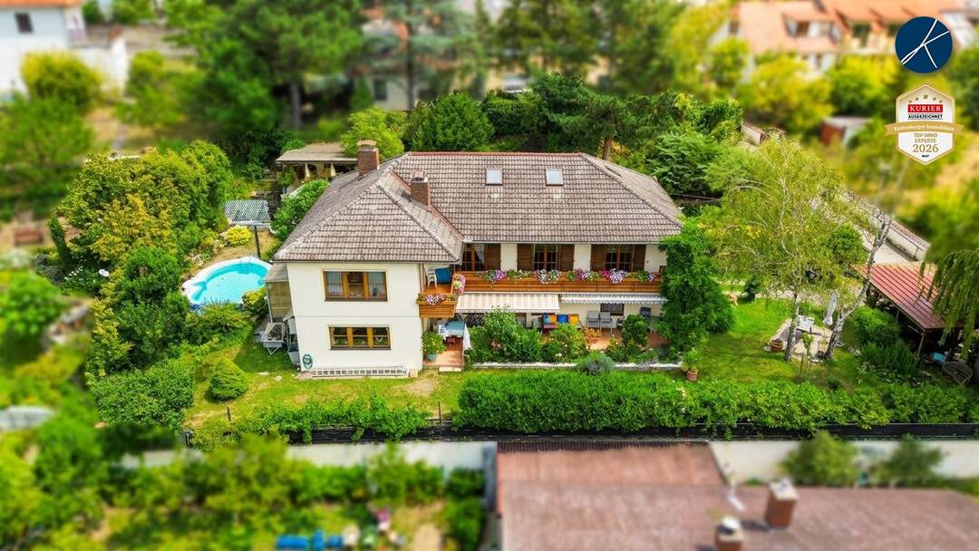 Am Steindl: Einfamilienhaus mit Pool und Panoramablick