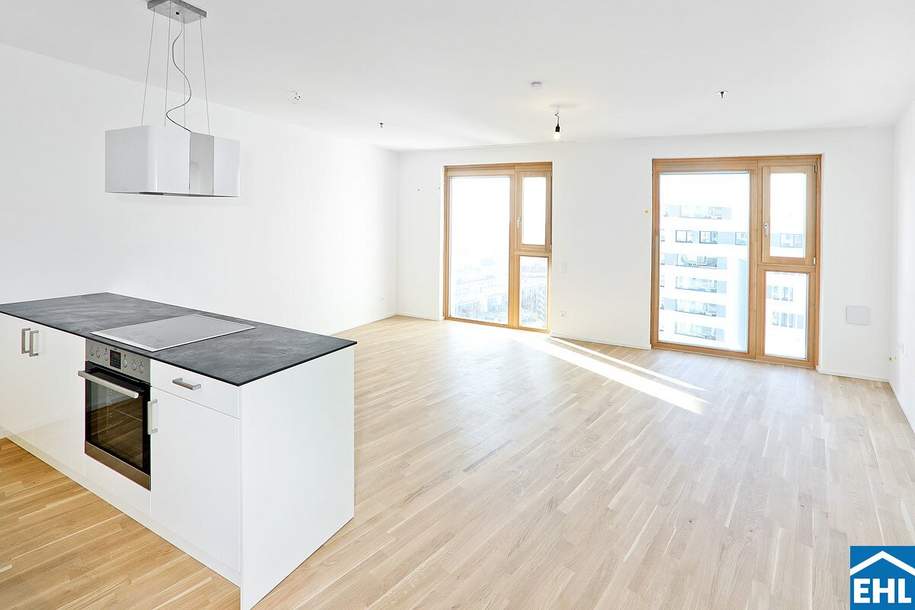 Sonnwendviertel: 4-Zimmer-Wohnung mit Balkon im 6. OG – Fitnessraum, Co-Working &amp; Rooftop-Terrasse inklusive!, Wohnung-miete, 1.999,00,€, 1040 Wien 4., Wieden