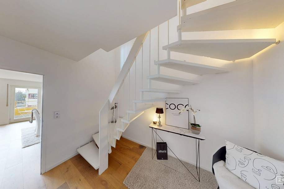 Moderne Dachgeschoss-Maisonette in Wien-Mauer mit zwei Balkonen, Garage und Liftzugang auf beiden Ebenen | ZELLMANN IMMOBILIEN, Wohnung-kauf, 470.000,€, 1230 Wien 23., Liesing