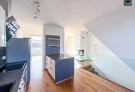 Klimatisierte Dachgeschoss Maisonette mit 2 Terrassen und Kamin nahe Uno City!