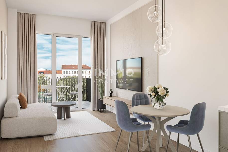 WOHNEN AM PARK - Urban &amp; Grün - Smarter Grundriss - 2 Zimmer nähe Ubahn und 7. Bezirk!, Wohnung-kauf, 213.700,€, 1160 Wien 16., Ottakring