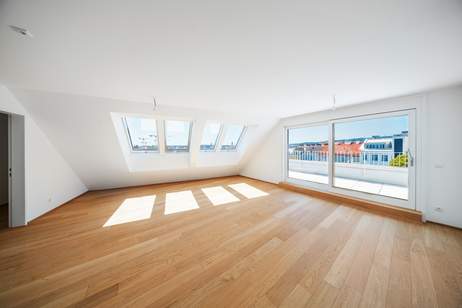 THE TEMPTATION - Dachgeschoss-Maisonette mit 2 Terrassen + Balkon | 23 m² Freifläche, 3 Zimmer, Wohnung-kauf, 1.096.000,€, 1180 Wien 17., Hernals