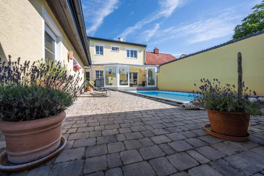 Gepflegtes Einfamilienhaus, großer Grund mit Pool, Haus-kauf, 529.000,€, 2231 Gänserndorf