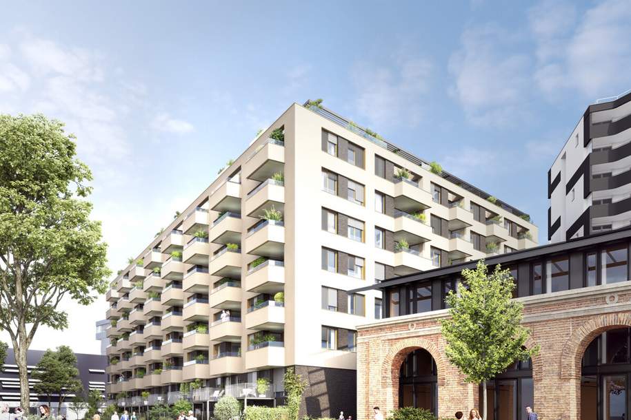 2 room retreat in prime location: Directly at the main train station: Commission-free + Completion in October, Wohnung-kauf, 360.000,€, 1100 Wien 10., Favoriten