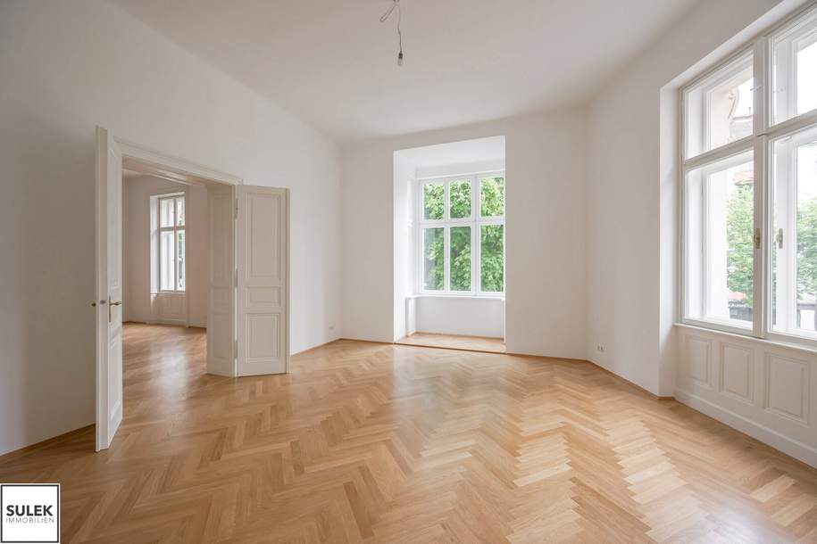 Erstbezug: helle 4-Zimmer-Altbau-Wohnung im 1. OG (ohne Lift), Wohnung-miete, 3.630,00,€, 1020 Wien 2., Leopoldstadt