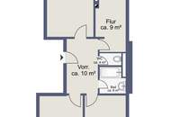 Sanierungsbedürftige 3-Zimmer-Wohnung mit optimaler Aufteilung in Toplage