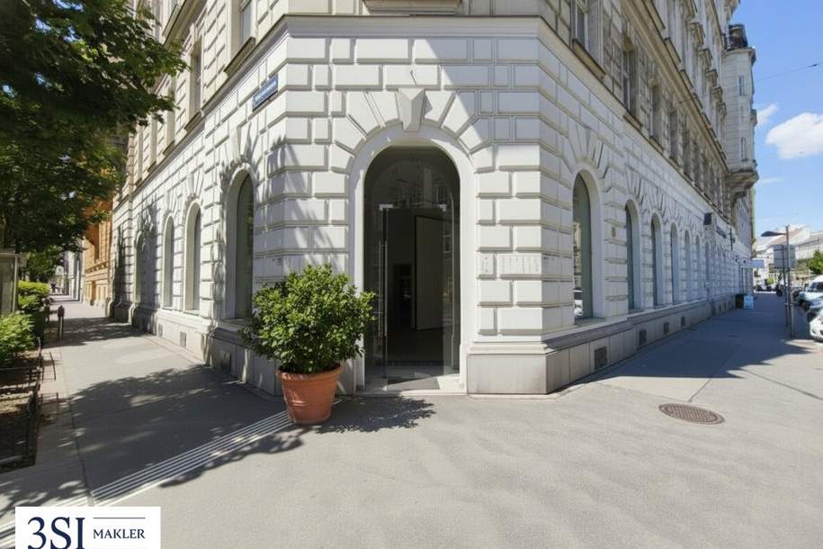 ECK-GESCHÄFTSFLÄCHE mit ausgezeichneter Sichtbarkeit, Gewerbeobjekt-miete, 2.600,00,€, 1040 Wien 4., Wieden