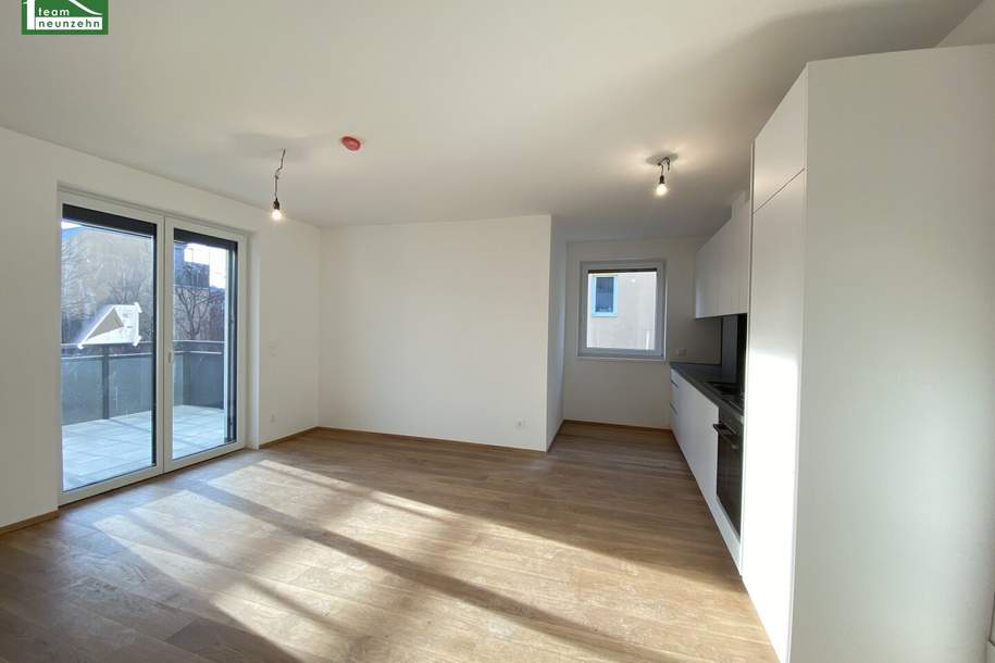 Modernes Wohnen in Eßlinger Grünruhelage-Idyll - Große Zimmer, hochwertige Ausstattung und Luftwärmepumpe!, Wohnung-miete, 1.299,00,€, 1220 Wien 22., Donaustadt