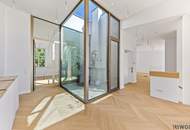 3,7m Raumhöhe im DG, Garage mit 2 Stellplätze, Atrium, Aufzug in die Wohnung und 360° Dachterrasse