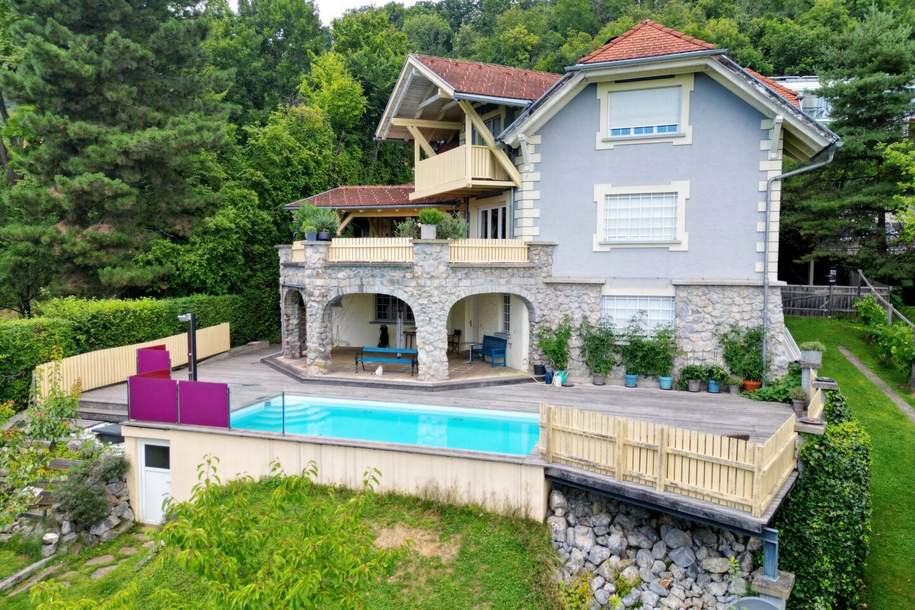 EINZIGARTIGER WOHLFÜHLFAKTOR! Exklusives Einfamilienhaus in Eggenberg mit Pool, XL-Terrasse & Traumgarten – Ihre private Oase in Graz!, Haus-kauf, 1.149.000,€, 8020 Graz(Stadt)