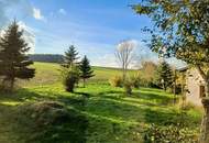 Baugrundstück mit Blick ins Grüne in ländlicher Ruhelage