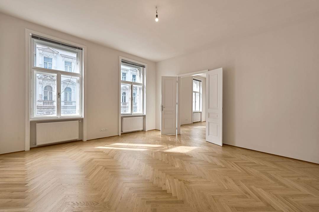 Sensationeller Preis! Sanierter Stilaltbau in der Lerchenfelderstrasse! Gesamte Etage im Vorderhaus!