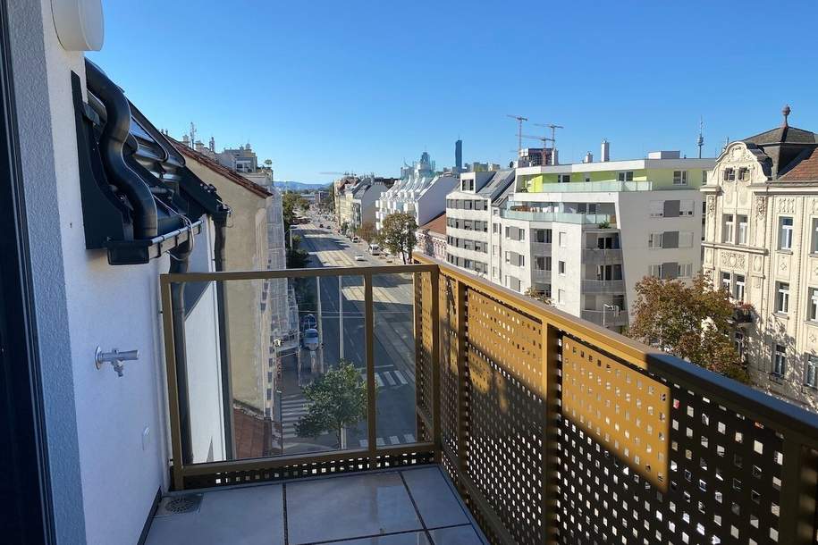 klimatisierte Dachgeschoss Wohnung mit Terrasse! inkl. Warmwasser und Heizung, Wohnung-miete, 1.100,00,€, 1220 Wien 22., Donaustadt