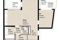 Zweitbezug: 2 Zimmer Neubauwohnung mit 2 Terrassen &amp; Klimaanlage im Dachgeschoss- Fernblick Wienzeile - ab 1.5.25