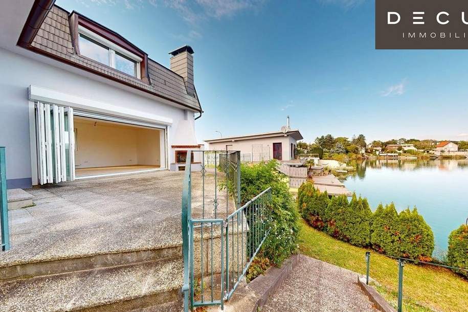 EXKLUSIVES SEEHAUS MIT EIGENEM STEG, Haus-kauf, 1.350.000,€, 2333 Bruck an der Leitha