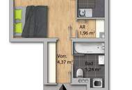 Innenhofseitige Wohnung im 4. Stock bei der Johnstraße