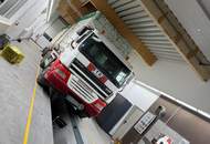 LKW Prüfhalle §57a PROVISIONSFREI!! NEU EINGERICHTET!! mit 2 gut beleuchteten Dachkuppeln und Sektionaltor ca. 27m lang T1