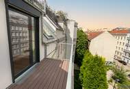 Anlegerhit Nähe Mariahilfer Straße - über 3% Brutto-Kaufpreisrendite - DG Wohnung mit Balkon inklusive Küchenzeile - ohne direktem vis-a-vis und traumhaftem Parkblick