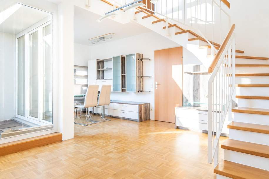 ***Ruhelage*** Maisonette mit Balkon und Tiefgaragenplatz, Wohnung-miete, 1.067,95,€, 4020 Linz(Stadt)