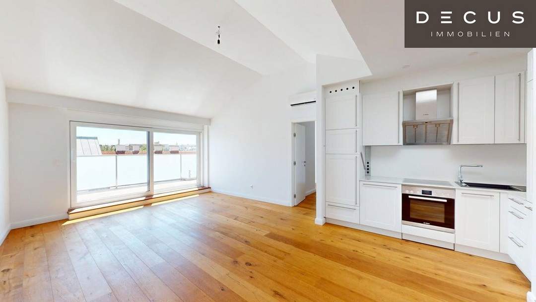 3 ZIMMER | MODERNE DG-WOHNUNG | TERRASSE MIT HERBSTSONNE &amp; WEITBLICK | KLIMATISIERT