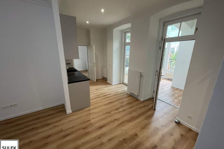 Alles NEU! Erstbezug nach Sanierung: Charmante Drei-Zimmer Gartenwohnung mit Wohn- Wintergarten in grüner Lage bei Ober St. Veit, Wohnung-miete, 1.399,57,€, 1130 Wien 13., Hietzing