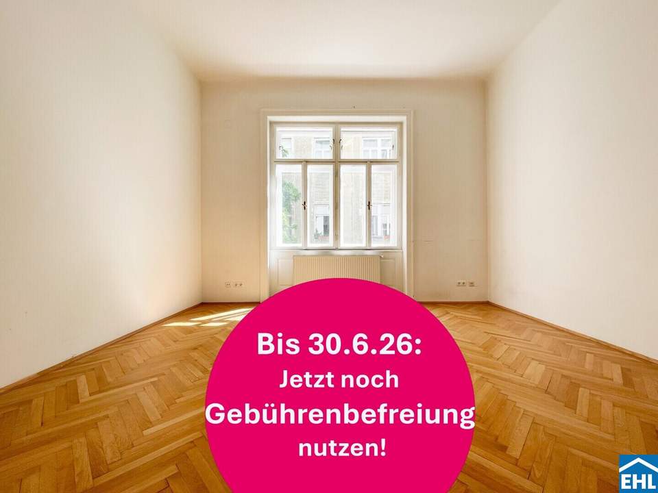 2 Zimmer-Altbauwohnung: Hofruhelage Nähe Ungargasse