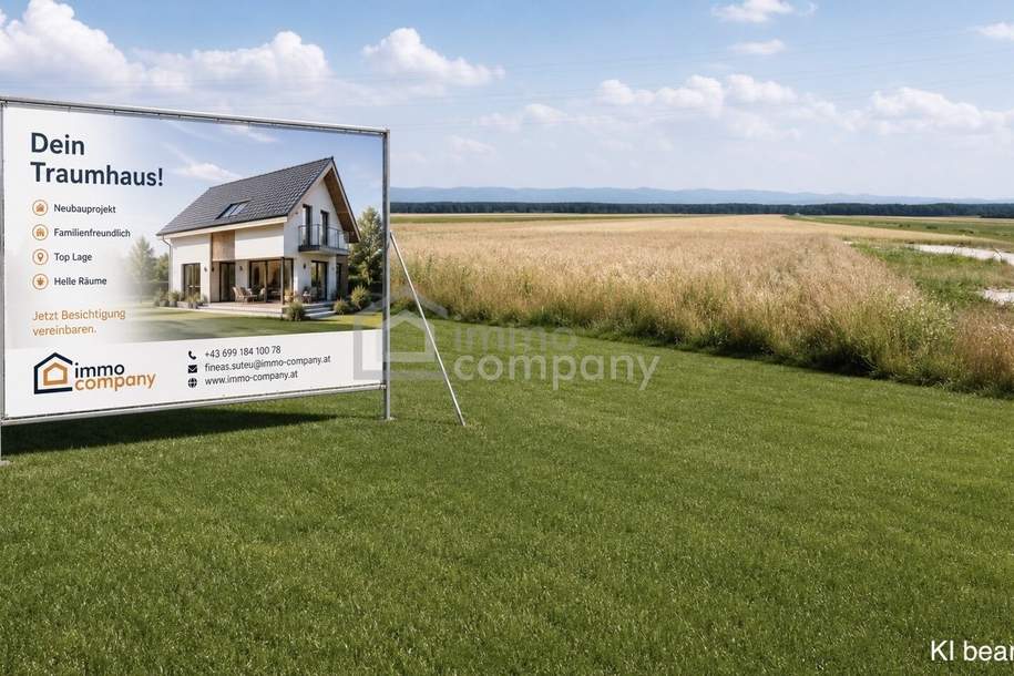 Baugrundstück mit traumhaftem Naturblick - sonnige Lage nähe Wiener Neustadt, Grund und Boden-kauf, 145.000,€, 2722 Wiener Neustadt(Land)