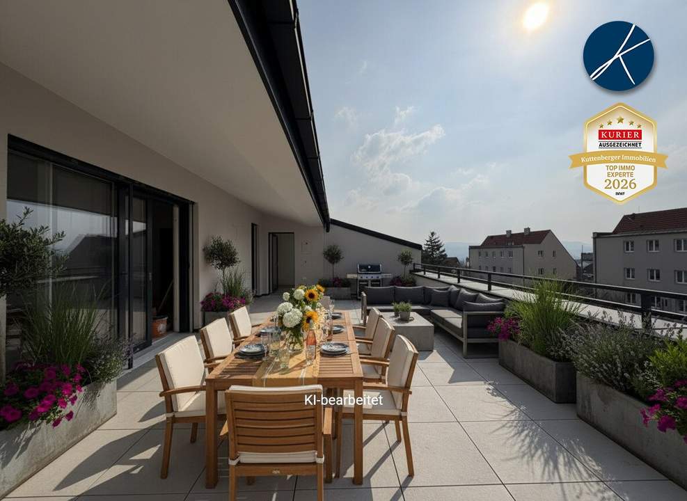Großzügiger Dachgeschoßtraum mit 58m² Terrasse (Top 10) - Neubauprojekt am Kremser Steindl