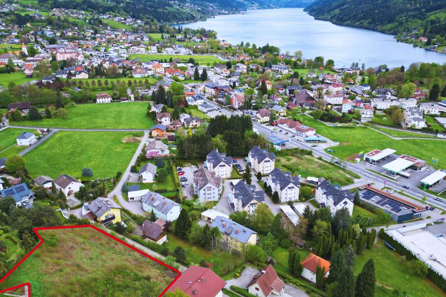 Schönes Grundstück im Zentrum von Seeboden am Millstätter See mit unverbaubarem Seeblick, Grund und Boden-kauf, 790.000,€, 9871 Spittal an der Drau