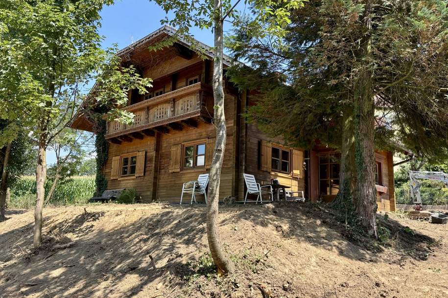 Charmantes Holzblockhaus (Firma Wunsch-Haus) in idyllischer Natur- und Aussichtslage in Bubing, Haus-kauf, 319.000,€, 4782 Schärding