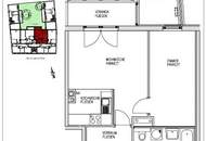 Unbefristet vermietete 2-Zimmer-Wohnung mit Veranda in der Tivoligasse!