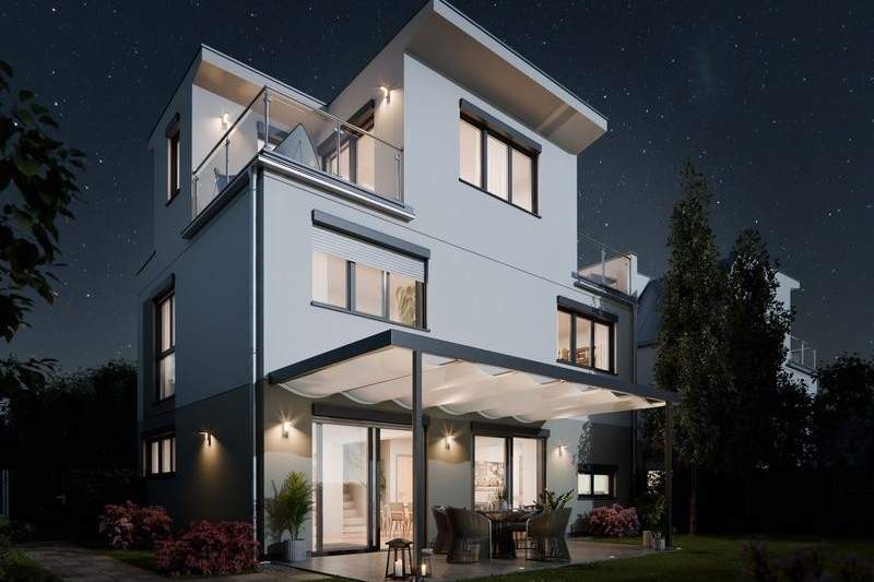 Luxuriöses Einfamilienhaus nahe der Alten Donau, Haus-kauf, 1.599.900,€, 1220 Wien 22., Donaustadt