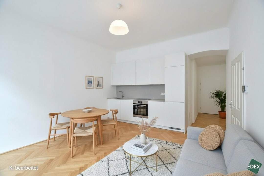 Sanierter Zweitbezug: 3-Zimmer-Altbauwohnung mit Fußbodenheizung in Parknähe