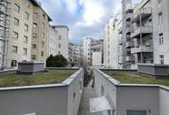 Modernisierte 2 Zimmer Neubauwohnung mit großer, hofseitiger Terrasse in zentraler Lage