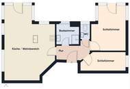 Zentrum &amp; Natur: Attraktive 3-Zimmer-Mietwohnung mit Garten