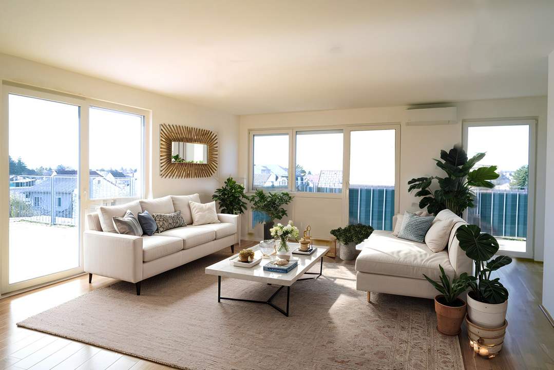 Exklusives Dachgeschoss - zwei große Terrassen - tolle Rundumsicht!