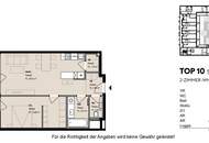 TOPLAGE und ERSTBEZUG: Hofseitige, moderne 2-Zimmerwohnung mit großer Loggia! Besichtigung ab Februar 2025 möglich!