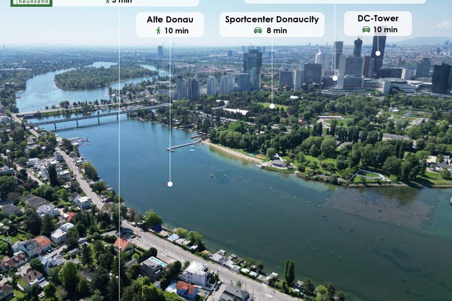 Erstbezug ab Oktober: 2-Zimmer-Wohnung mit Freifläche nahe der Alten Donau, Wohnung-miete, 1.099,00,€, 1210 Wien 21., Floridsdorf