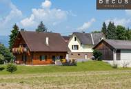 | TRAUMHAFTE IMMOBILIE IN FRAUENTAL AN DER LASSNITZ | CHARMANTE FRÜHSTÜCKSPENSION | INSGES. 3 HÄUSER &amp; NEBENGEBÄUDE | ca. 16.553m² FLÄCHE inkl. ca.12.500m² LANDWIRTSCHAFTLICHER FLÄCHE | STEIRISCHES SCHILCHERLAND