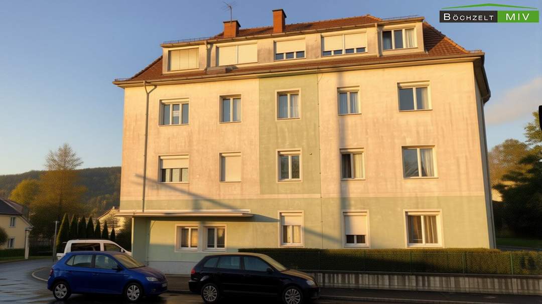 Sanierungsbedürftige 2,5-Zimmer-Dachgeschosswohnung mit Kaminanschluss in begehrter Lage von Knittelfeld