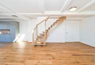 Erstbezug! Offenes und lichtdurchflutetes Wohnerlebnis mit einzigartigem Blick über die ganze Stadt! 117m2 Dachgeschoss Nähe Hauptbahnhof und U1!