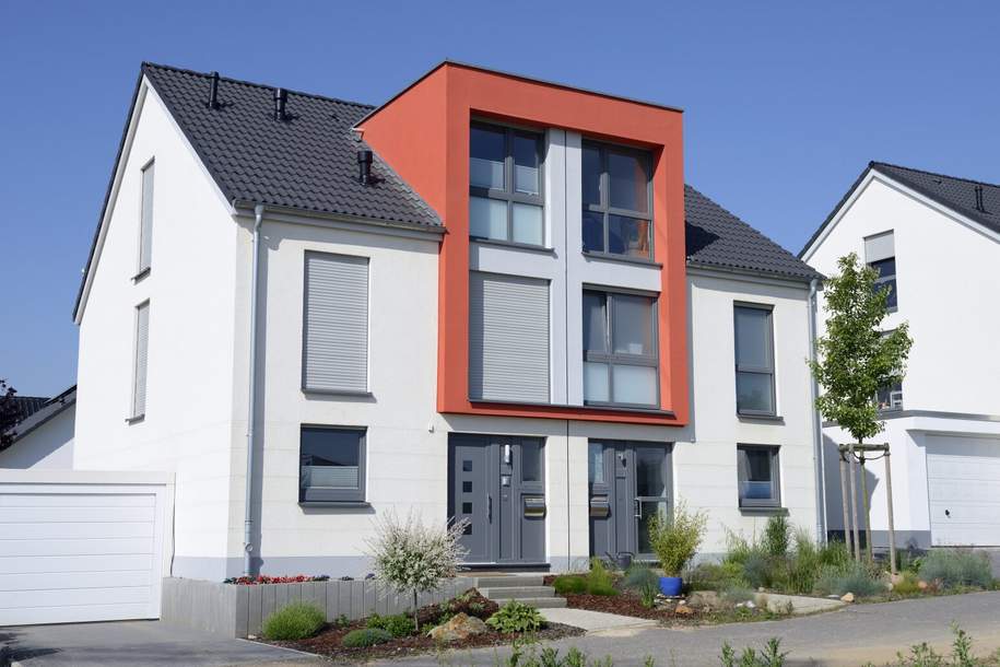 Erstbezug! Moderne Doppelhaushälfte in Schwechat, Haus-kauf, 599.000,€, 2320 Bruck an der Leitha