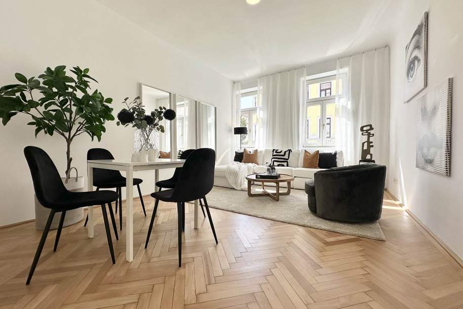 2-Zimmer-Altbau mit Stil – frisch renoviert &amp; bezugsfertig, Wohnung-kauf, 269.000,€, 1150 Wien 15., Rudolfsheim-Fünfhaus