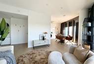 DANUBE FLATS | Exklusive vollmöblierte 2-Zimmer-Wohnung mit Skyline-Blick | Fitness, Pool und Spa