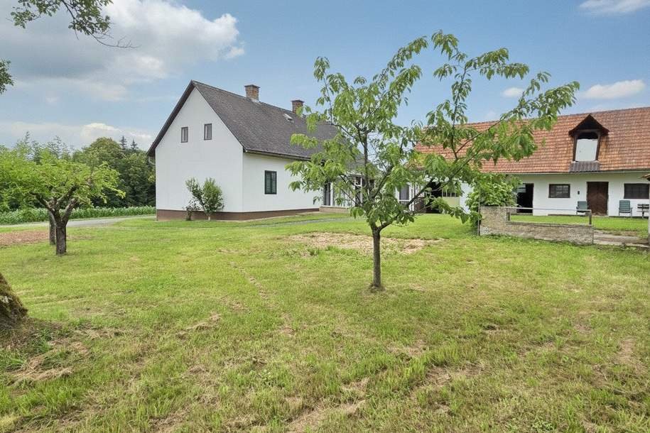 Altes Bauerngehöft mit Stall und Wirtschaftsgebäuden in sonniger sowie leicht erhöhter Ruhelage an einer Sackgasse, Haus-kauf, 158.000,€, 8481 Südoststeiermark